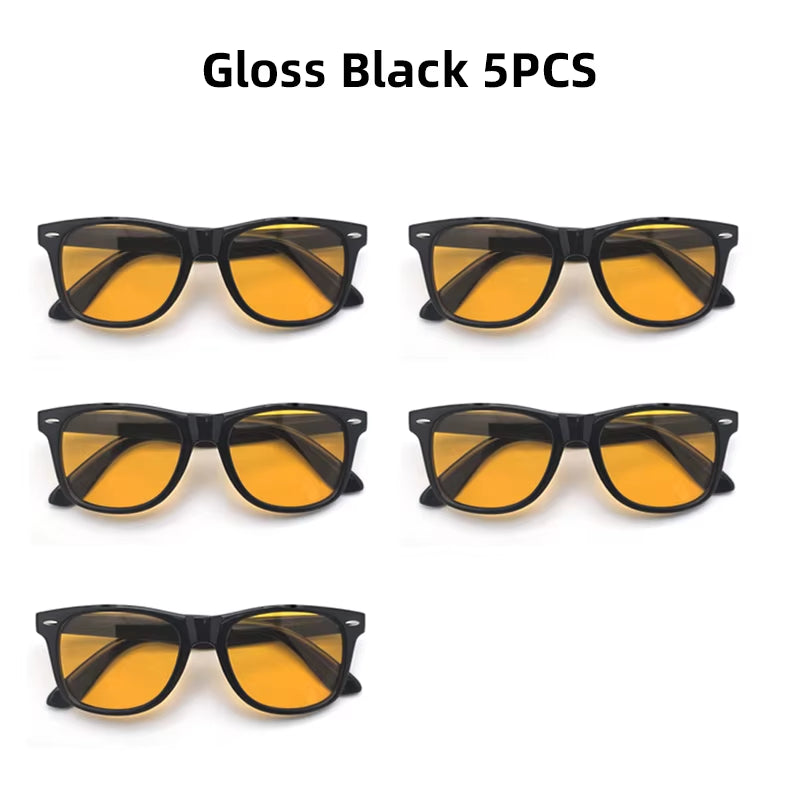 Night Vision Blue Light Blocking Glasses Men Square Computer Eye Eyeglasses Gaming Women Orange Eyewear