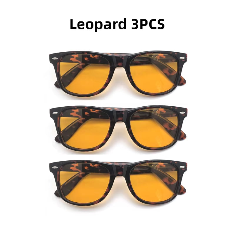 Night Vision Blue Light Blocking Glasses Men Square Computer Eye Eyeglasses Gaming Women Orange Eyewear
