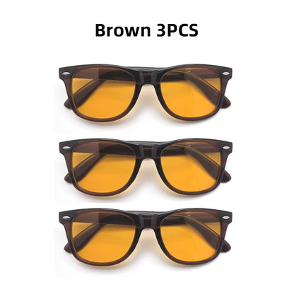 Night Vision Blue Light Blocking Glasses Men Square Computer Eye Eyeglasses Gaming Women Orange Eyewear