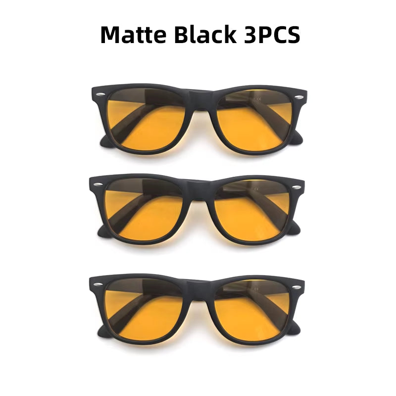 Night Vision Blue Light Blocking Glasses Men Square Computer Eye Eyeglasses Gaming Women Orange Eyewear