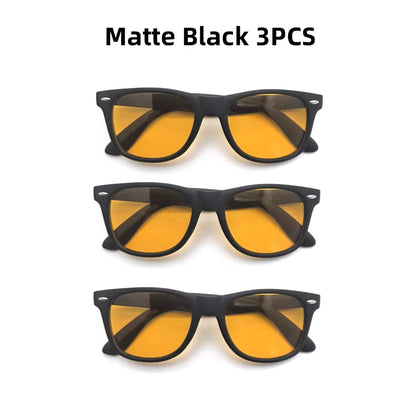 Night Vision Blue Light Blocking Glasses Men Square Computer Eye Eyeglasses Gaming Women Orange Eyewear
