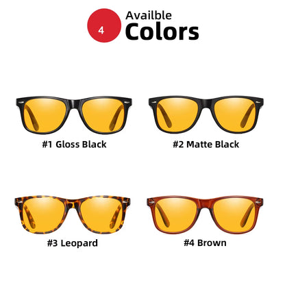 Night Vision Blue Light Blocking Glasses Men Square Computer Eye Eyeglasses Gaming Women Orange Eyewear