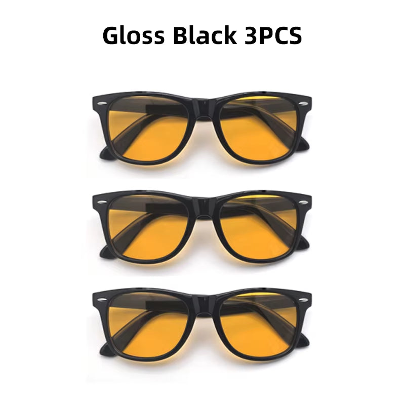 Night Vision Blue Light Blocking Glasses Men Square Computer Eye Eyeglasses Gaming Women Orange Eyewear