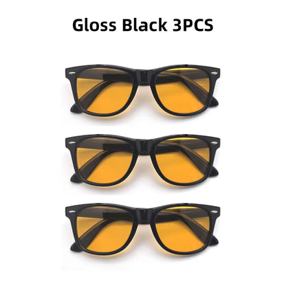 Night Vision Blue Light Blocking Glasses Men Square Computer Eye Eyeglasses Gaming Women Orange Eyewear