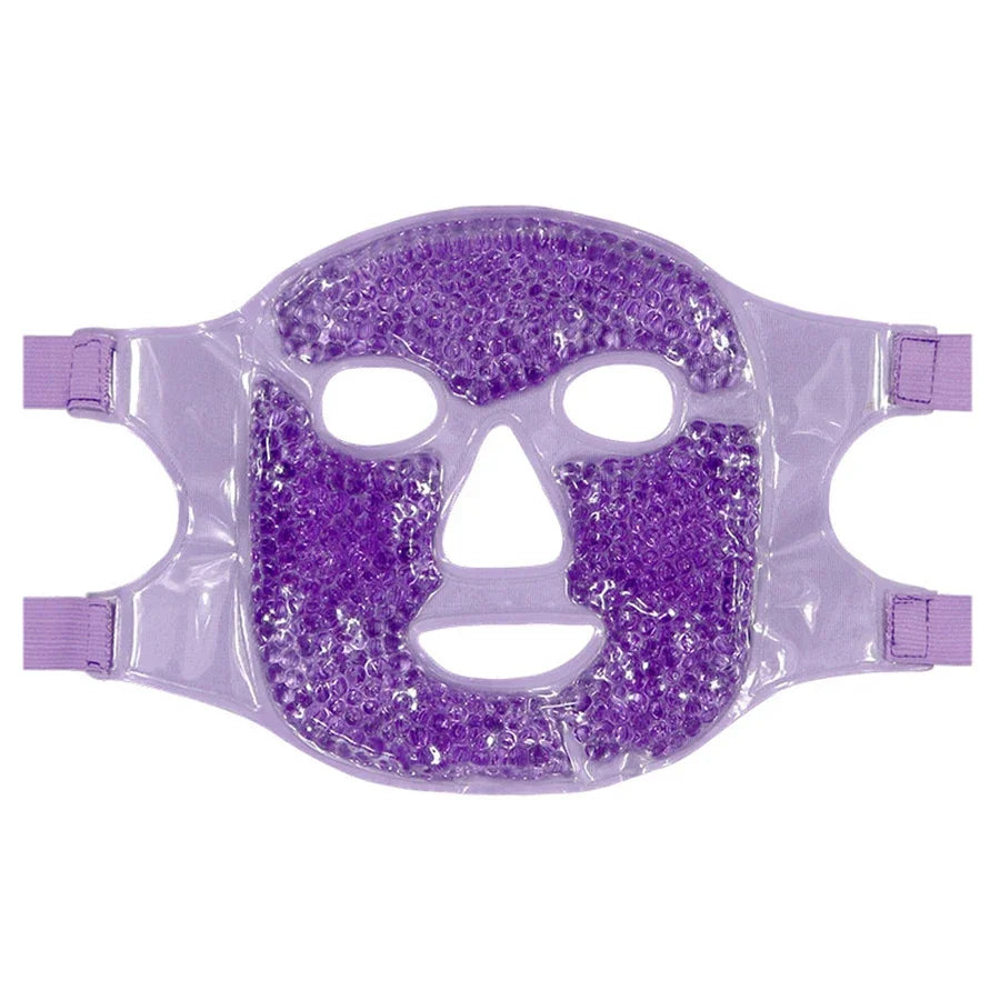 Gel Cooling Ice Face Eye Mask Facial Mask Hot Cold Compress Pack Gel Bead Cold Face Eye Mask Ice Pack Compress Sleeping Face SPA