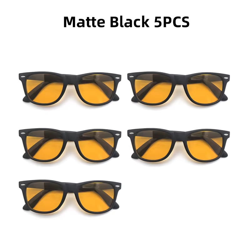 Night Vision Blue Light Blocking Glasses Men Square Computer Eye Eyeglasses Gaming Women Orange Eyewear