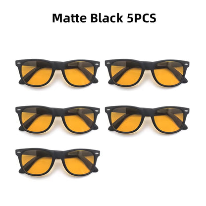 Night Vision Blue Light Blocking Glasses Men Square Computer Eye Eyeglasses Gaming Women Orange Eyewear