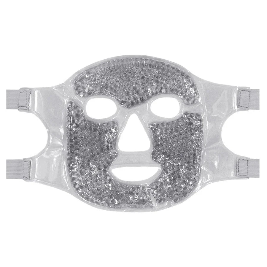 Gel Cooling Ice Face Eye Mask Facial Mask Hot Cold Compress Pack Gel Bead Cold Face Eye Mask Ice Pack Compress Sleeping Face SPA